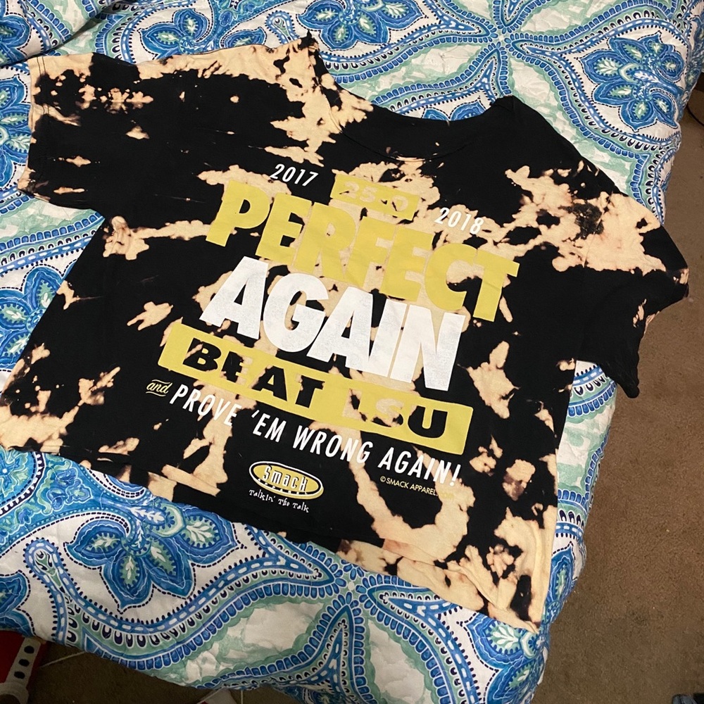 UCF Perfect Game Crop Bleach T shirt